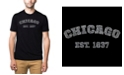 LA Pop Art Men's Premium Word Art T-Shirt - Chicago 1837
